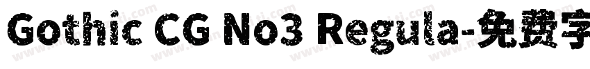 Gothic CG No3 Regula字体转换